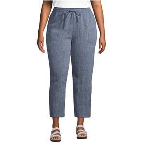Lands' End Blue Ankle Cropped Pants